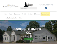 Tablet Screenshot of goodro-lumber.com